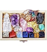 Amazon.com: AtPerry's 16 LARGE Natural Healing Crystals Set in